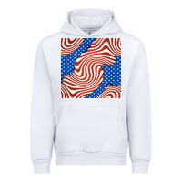 White american flag seamless pattern Urban Hoodie - BundleAndBundleShop