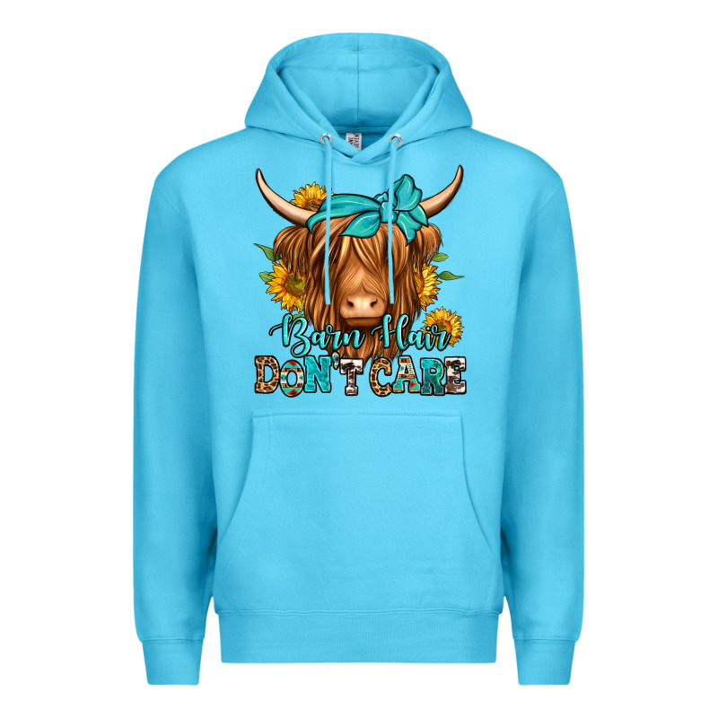 Barn Hair Don't Care Long Haired Cow Premium Hoodie by Jasminsmagicworld | Teevron