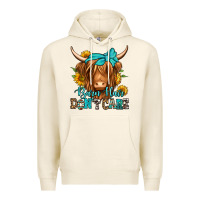 Tofu barn hair don't care long haired cow Premium Hoodie - Jasminsmagicworld