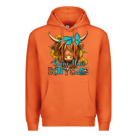 Carrot barn hair don't care long haired cow Premium Hoodie - Jasminsmagicworld