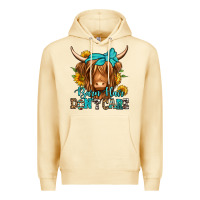 Barn Hair Don't Care Long Haired Cow Premium Hoodie | Teevron