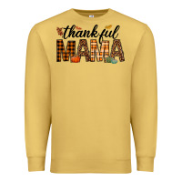 Antique Gold thankful mama Premium Sweatshirt - texasbilliewilder