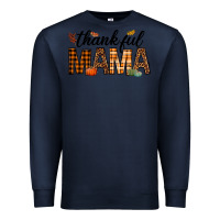 Navy thankful mama Premium Sweatshirt - texasbilliewilder