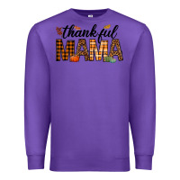 Purple thankful mama Premium Sweatshirt - texasbilliewilder