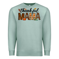 Seafoam thankful mama Premium Sweatshirt - texasbilliewilder