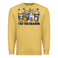 Antique Gold tis' the season volleyball coffee cups Premium Sweatshirt - Zillion Design Studio