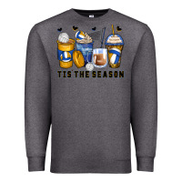 Charcoal Heather tis' the season volleyball coffee cups Premium Sweatshirt - Zillion Design Studio