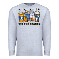 Heather Grey tis' the season volleyball coffee cups Premium Sweatshirt - Zillion Design Studio