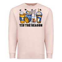 Pale Pink tis' the season volleyball coffee cups Premium Sweatshirt - Zillion Design Studio