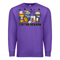Purple tis' the season volleyball coffee cups Premium Sweatshirt - Zillion Design Studio