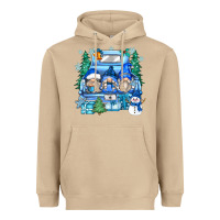 Mushroom snowman gnome truck Heavyweight Hoodie - Zillion Design Studio