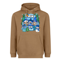 Toasted Coconut snowman gnome truck Heavyweight Hoodie - Zillion Design Studio
