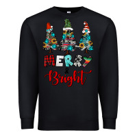 Black western trees merry and bright christmas Premium Sweatshirt - RanaPortraitStore