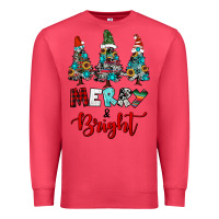 Cardinal western trees merry and bright christmas Premium Sweatshirt - RanaPortraitStore