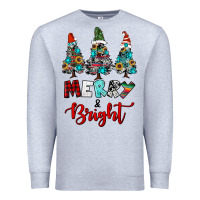 Heather Grey western trees merry and bright christmas Premium Sweatshirt - RanaPortraitStore