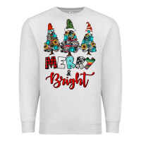 Oatmeal Heather western trees merry and bright christmas Premium Sweatshirt - RanaPortraitStore