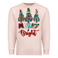 Pale Pink western trees merry and bright christmas Premium Sweatshirt - RanaPortraitStore