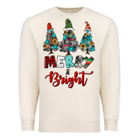 Sandshell western trees merry and bright christmas Premium Sweatshirt - RanaPortraitStore