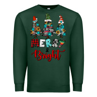 Sports Green western trees merry and bright christmas Premium Sweatshirt - RanaPortraitStore