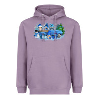 Lavender snow gnome truck Heavyweight Hoodie - Zillion Design Studio