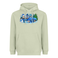Matcha snow gnome truck Heavyweight Hoodie - Zillion Design Studio