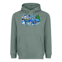 Sage snow gnome truck Heavyweight Hoodie - Zillion Design Studio