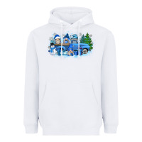 White snow gnome truck Heavyweight Hoodie - Zillion Design Studio