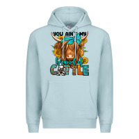Blue Mist you ain't my brand of cattle longhaired cow Premium Hoodie - Jasminsmagicworld