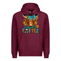 Burgundy you ain't my brand of cattle longhaired cow Premium Hoodie - Jasminsmagicworld