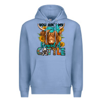 Colony Blue you ain't my brand of cattle longhaired cow Premium Hoodie - Jasminsmagicworld