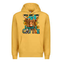 Mustard you ain't my brand of cattle longhaired cow Premium Hoodie - Jasminsmagicworld