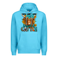Ocean Blue you ain't my brand of cattle longhaired cow Premium Hoodie - Jasminsmagicworld