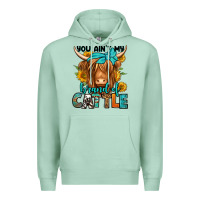 Seafoam you ain't my brand of cattle longhaired cow Premium Hoodie - Jasminsmagicworld