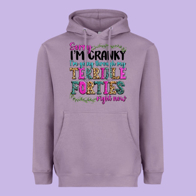 Sorry Im Cranky Im Going Through My Terrible Forti Heavyweight Hoodie Designed By Texasbilliewilder
