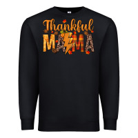 Black thankful mama Premium Sweatshirt - texasbilliewilder