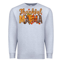 Heather Grey thankful mama Premium Sweatshirt - texasbilliewilder