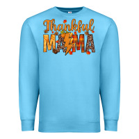 Ocean Blue thankful mama Premium Sweatshirt - texasbilliewilder