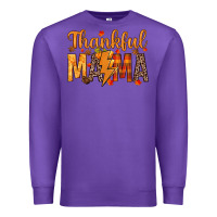 Purple thankful mama Premium Sweatshirt - texasbilliewilder