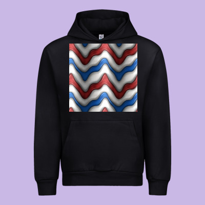 4th July Stripes Seamless Pattern Urban Hoodie Designed By Bundleandbundleshop