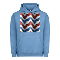 Pigment Pebble Blue 4th july stripes seamless pattern Urban Hoodie - BundleAndBundleShop