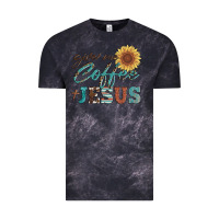 Cloud Black give me coffee and jesus Vintage Tee - Artiststas