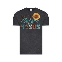 Vintage Black give me coffee and jesus Vintage Tee - Artiststas