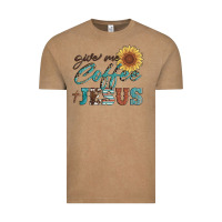Vintage Coffee give me coffee and jesus Vintage Tee - Artiststas