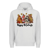 Dove Grey happy holidays Premium Hoodie - JahusDesignShop