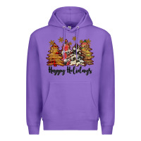 Purple happy holidays Premium Hoodie - JahusDesignShop