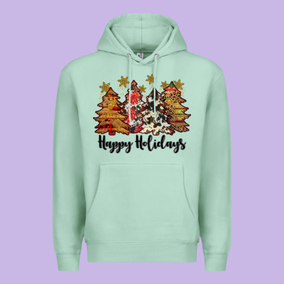 Happy Holidays Premium Hoodie Designed By Jahusdesignshop