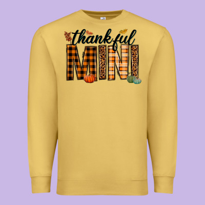 Thankful Mini Premium Sweatshirt Designed By Texasbilliewilder