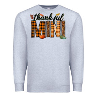 Heather Grey thankful mini Premium Sweatshirt - texasbilliewilder