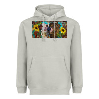 Moon Dust Heifers With Sunflowers And Leopard Heavyweight Hoodie - RanaPortraitStore