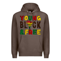 Coffee young black and free Premium Hoodie - Artiststas